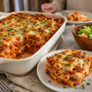 Hearty Southern-Style Baked Ziti with Italian Sausage
