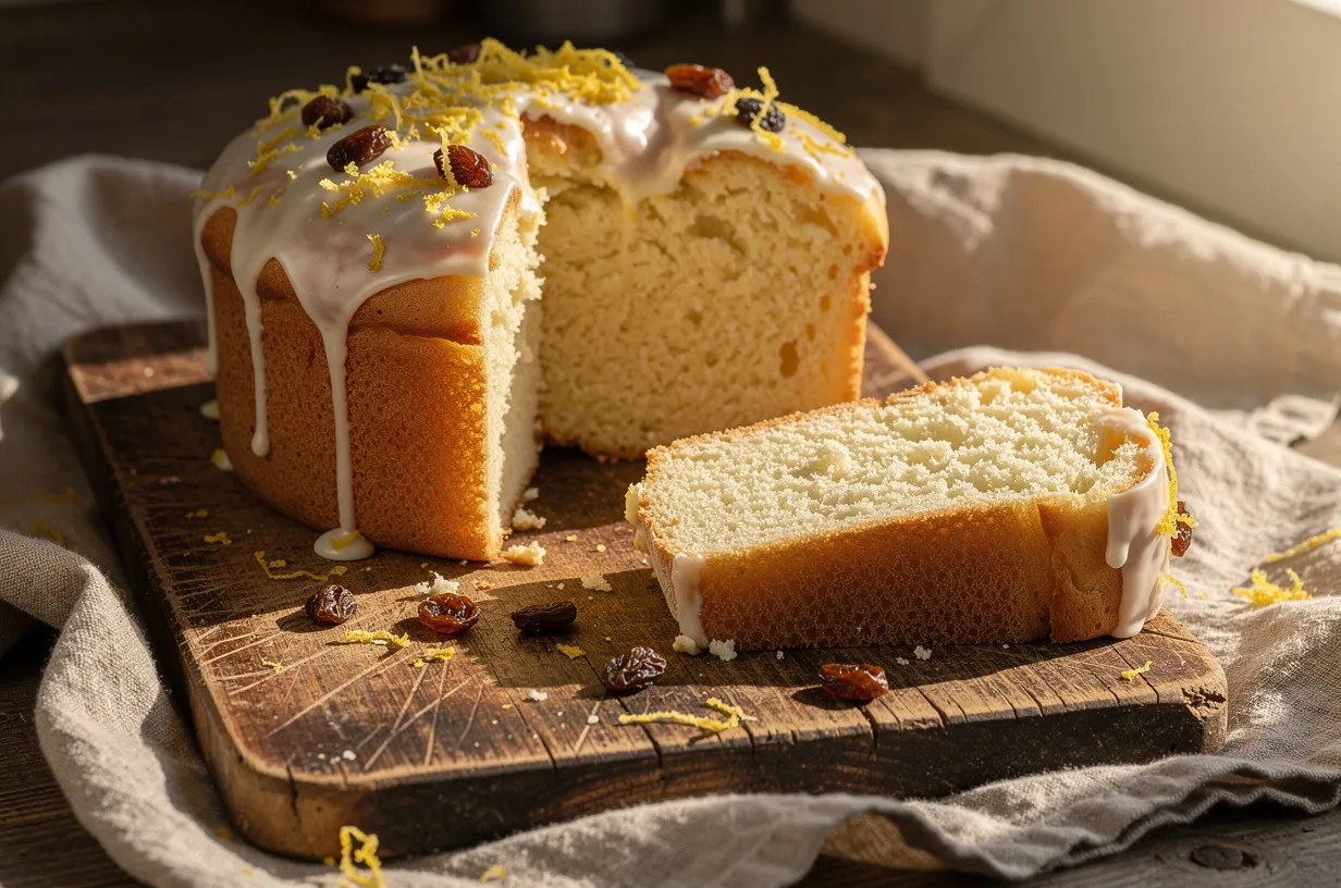 Ukrainische Paska: Hefe-Osterkuchen mit Quarkfüllung