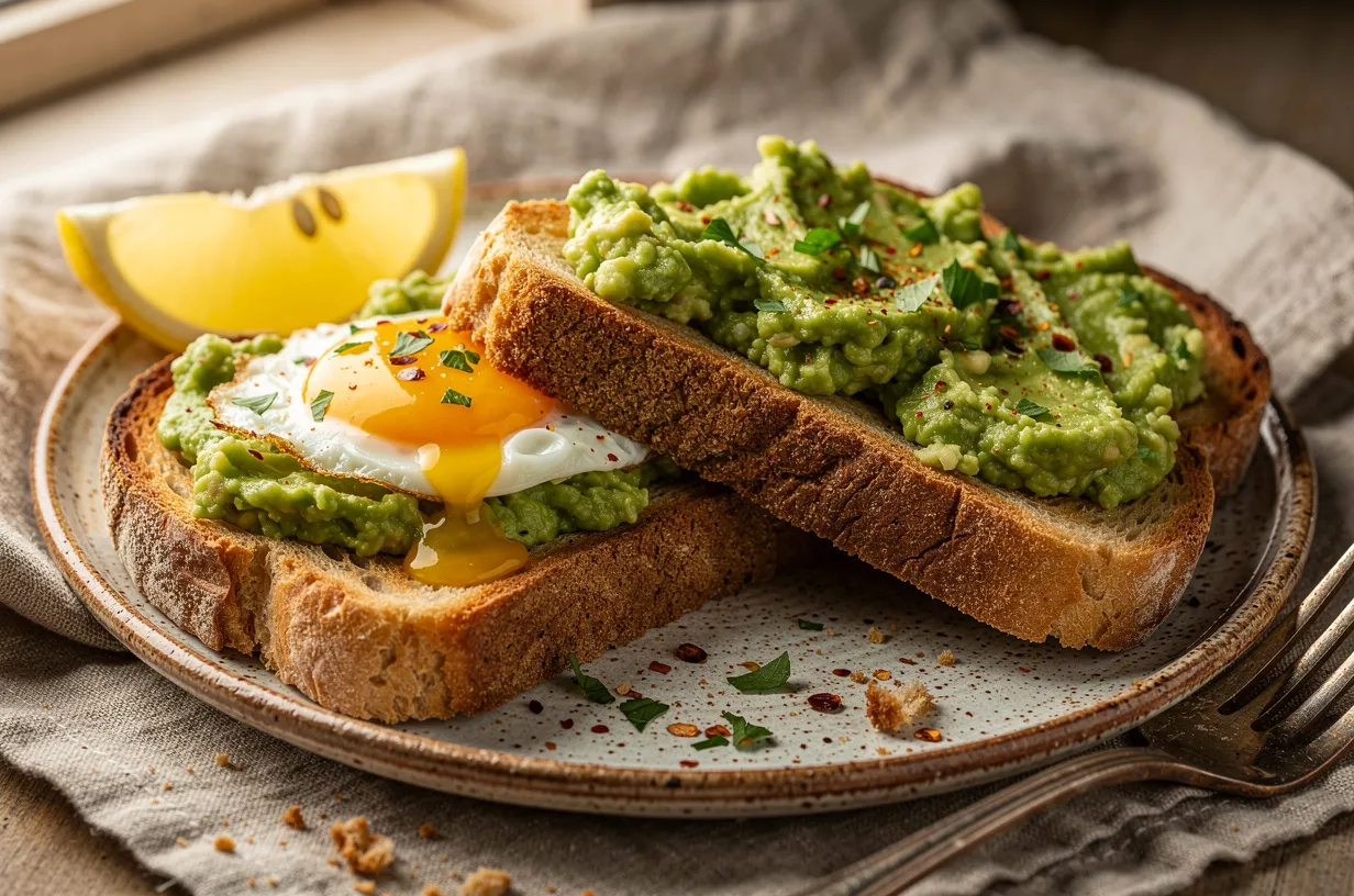 Tosta de Abacate com Ovo e Pão Renascentista Crocante