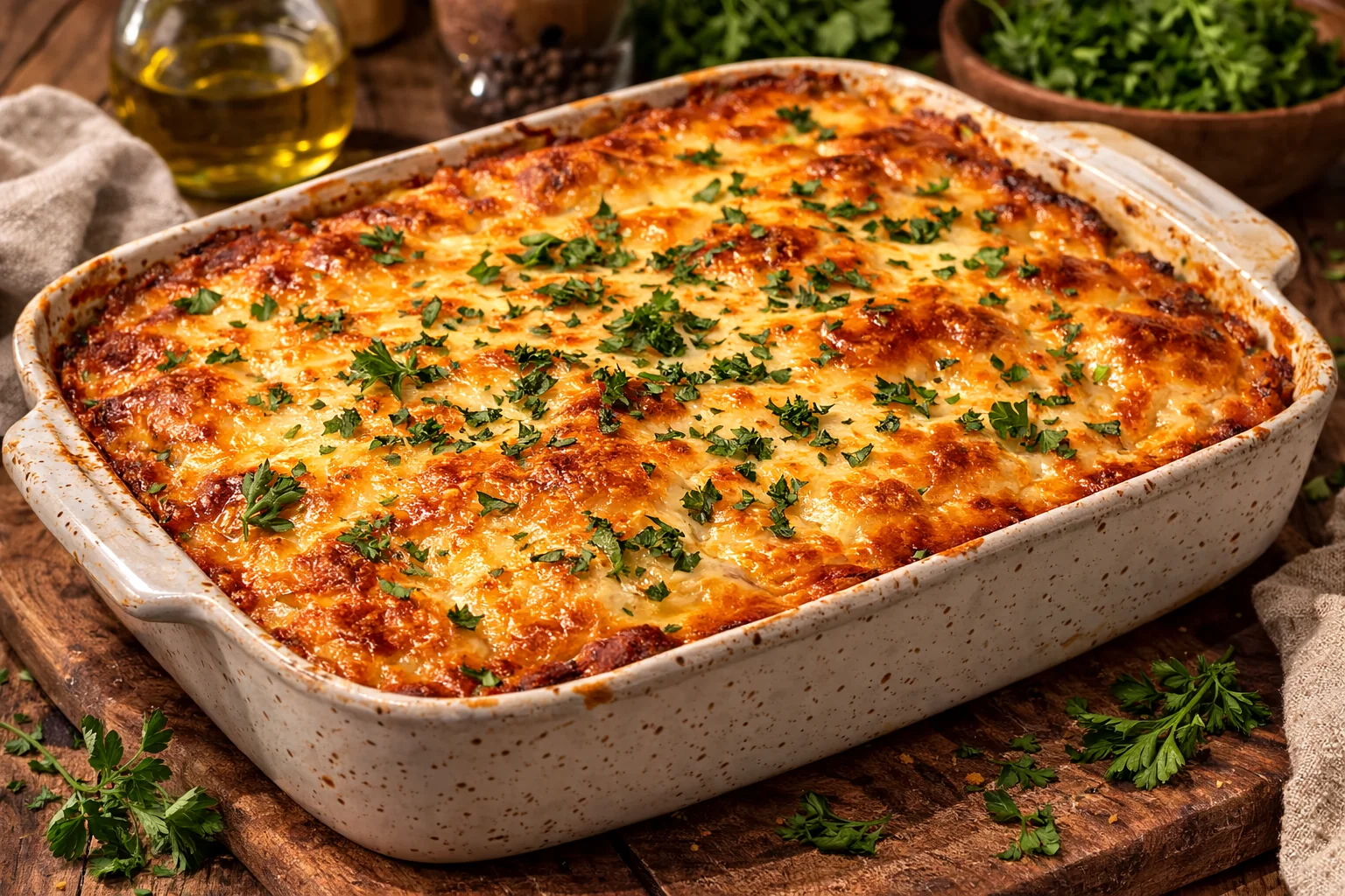Vegetarian Eggplant Moussaka with Creamy Lentil Béchamel